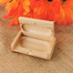 oval maple wood usb box